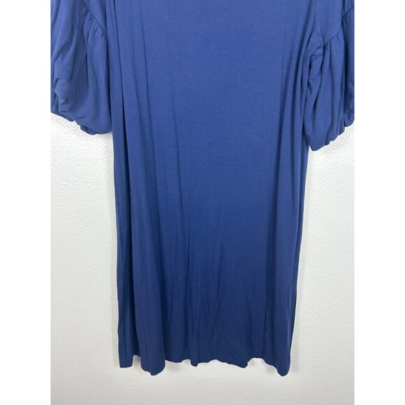 Lilly Pulitzer Lindell Jersey Knit Dress Navy Blue Sz Large Preppy Coastal - Picture 4 of 8